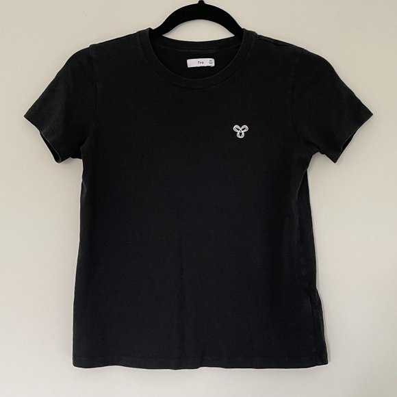 Black T-shirt with TNA logo embroidery - Picture 1 of 2